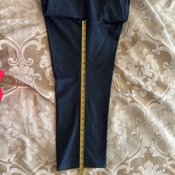 Eileen Fisher Stretch Organic Cotton Dark Denim Elastic Waist Jeans sx 1X - Picture 3 of 6